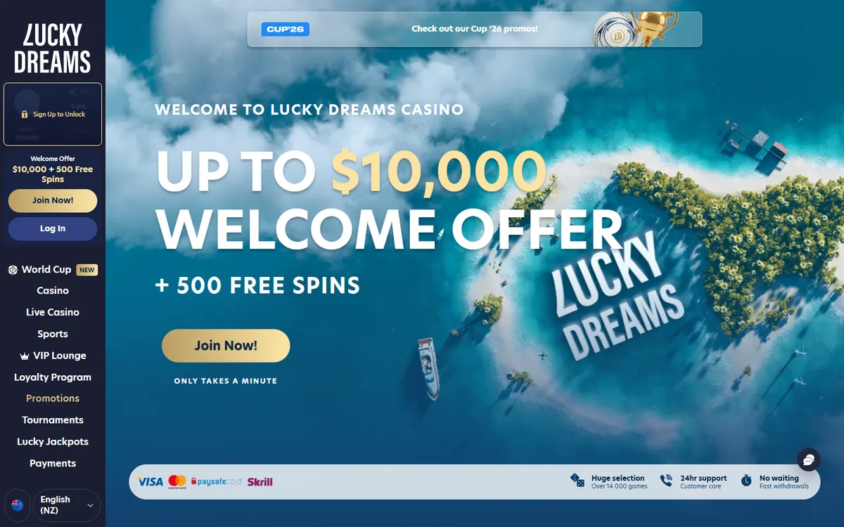 LuckyDreams casino review NZ