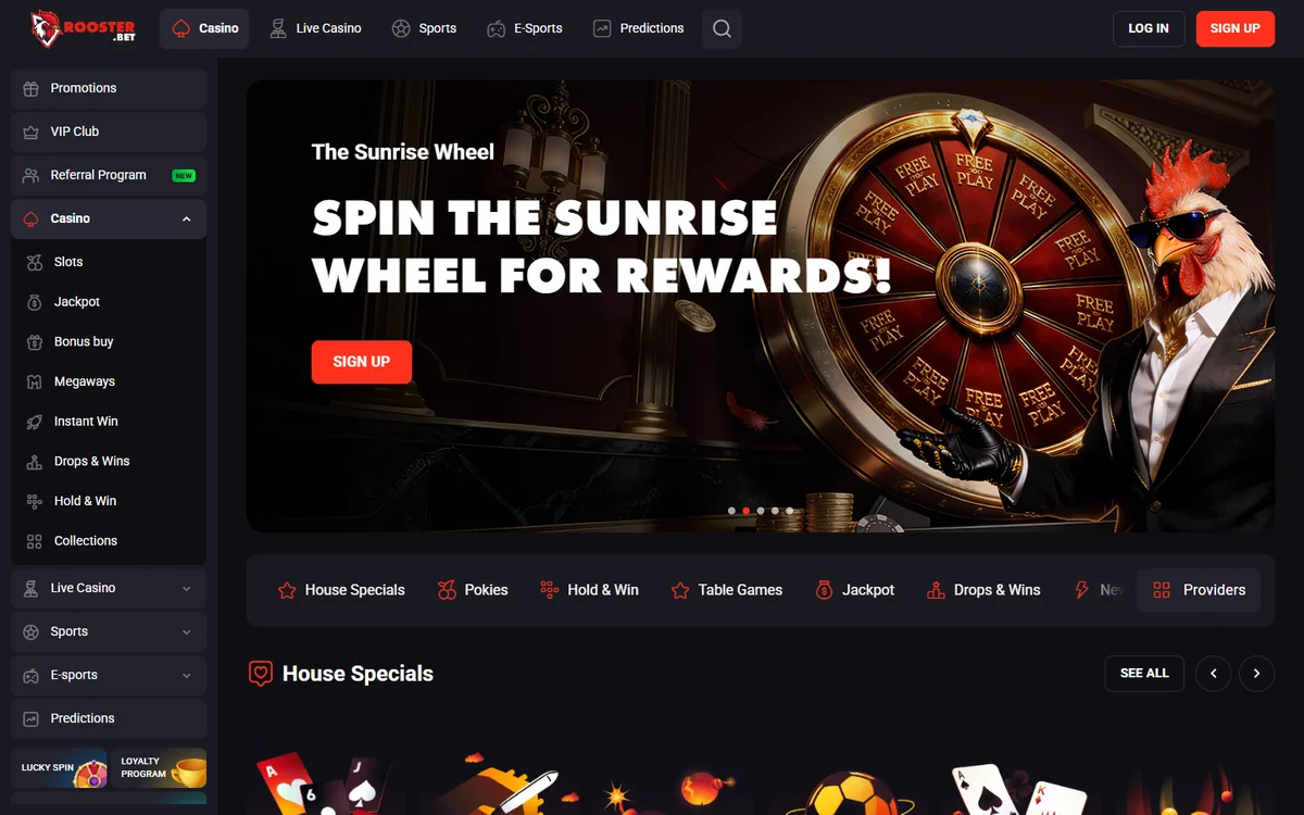 Rooster.Bet casino review NZ