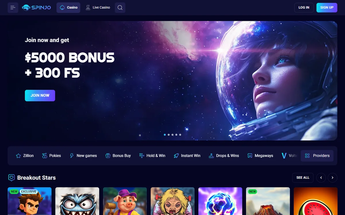 Spinjo casino review NZ